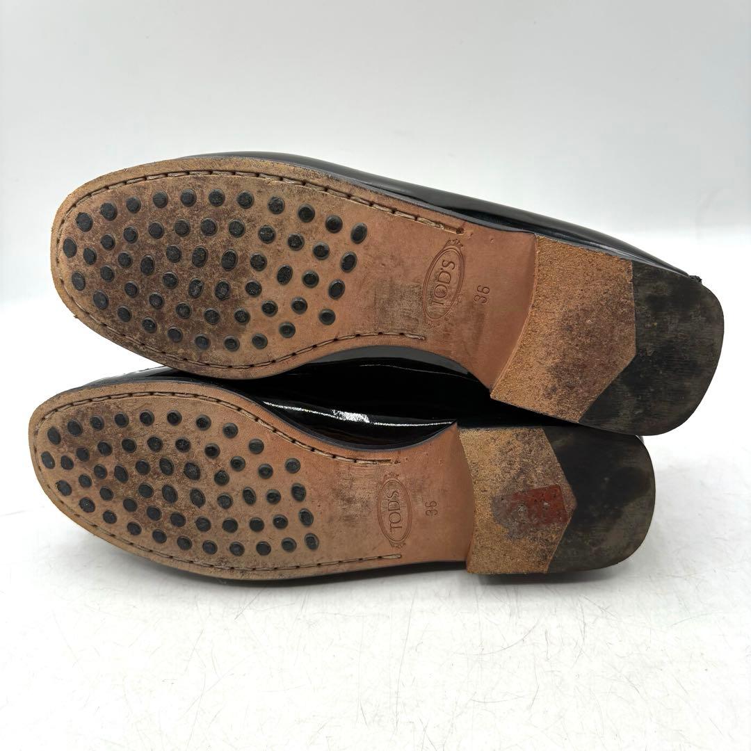 美品✨ TOD'S ds MOC 【23.0cm】 スリッポン 黒