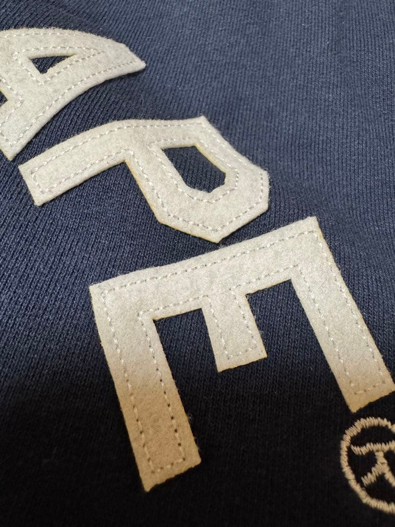 アベイシングエイプ スウェットスタジャン ジェネラル ワッペン