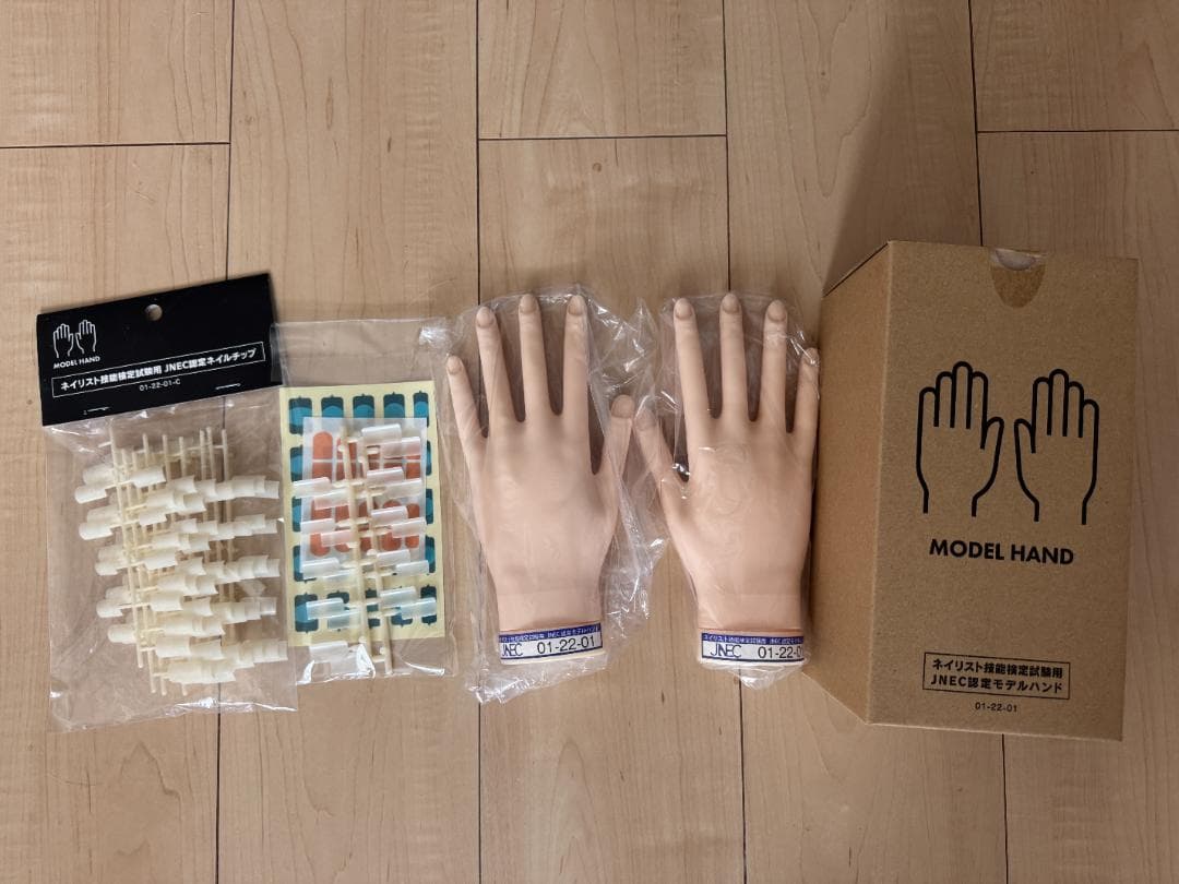 ネイリスト技能検定試験　JNEC認定ハンドモデル（新品） STモデルハンド セット（JNEC 第1期認定モデルハンド）の卸・通販