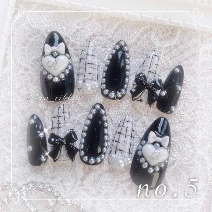 5】ネイルチップオーダー オーダーネイル 量産型 ジャニオタ 地雷系