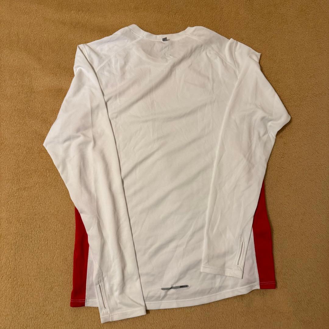 Nike 中央大学 ロングTシャツ Mサイズ ホワイト/レッド 箱根駅伝