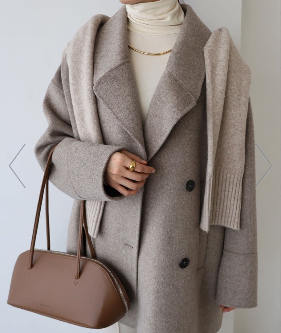 新品未使用タグ付き】リバー ピーコート evernavy エバーネイビー