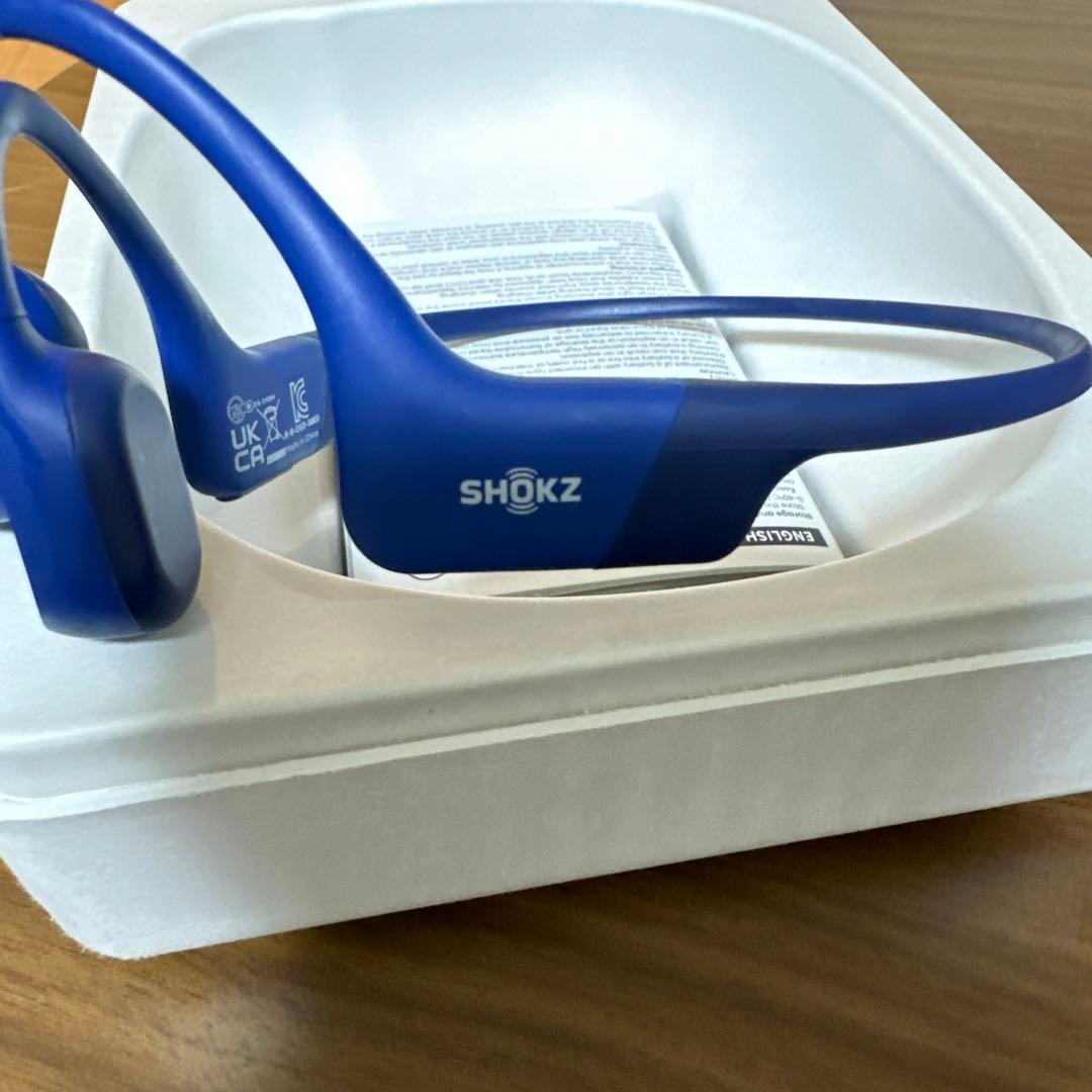 SHOKZ 骨伝導イヤホン ブルー Shokz OpenRun USB-C | 骨伝導イヤホンの大ヒットモデルがUSB-C充電に