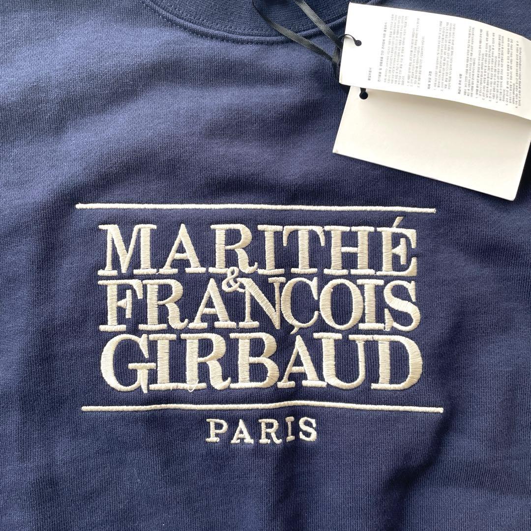 MARITHE ＋ FRANOIS GIRBAUD ネイビー スウェット 刺繍 - メルカリ