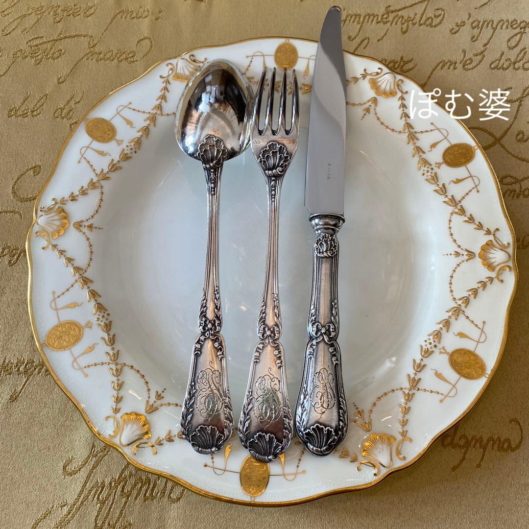 ピュイフォルカ】純銀 スターリング／ディナー用3本セット 5組