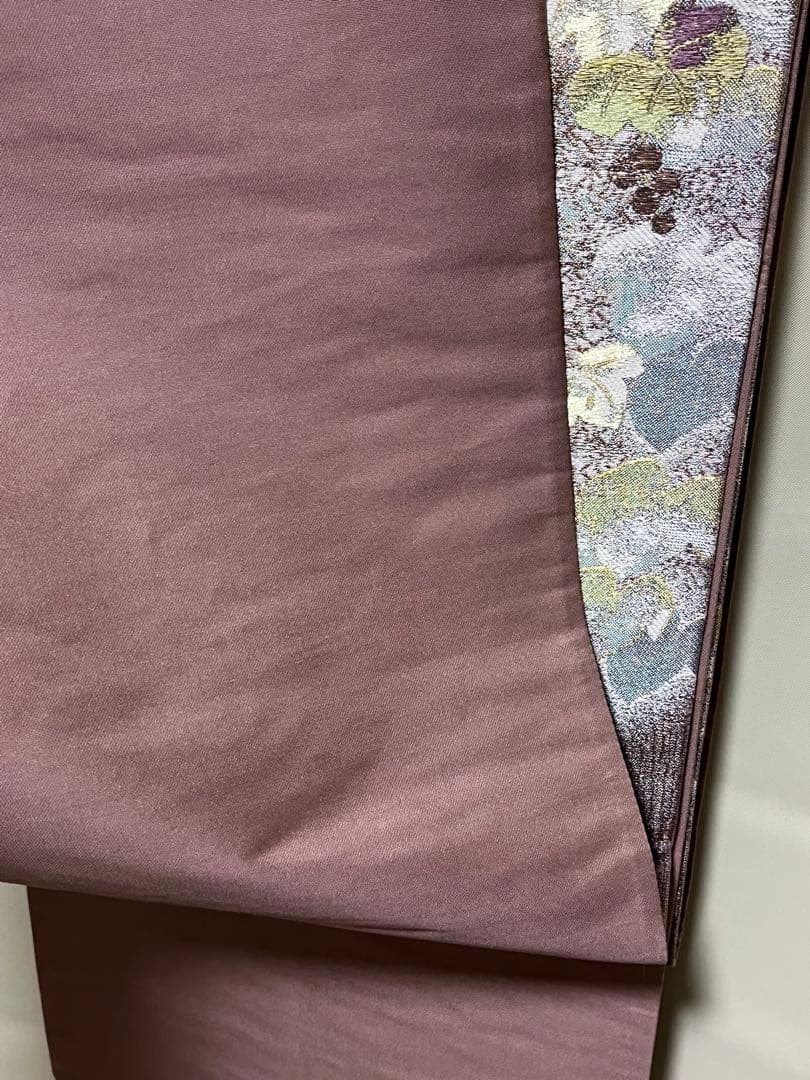 正絹 金銀糸 辻が花模様 袋帯 纐纈（こうけつ）染め風 西陣織 老舗織元