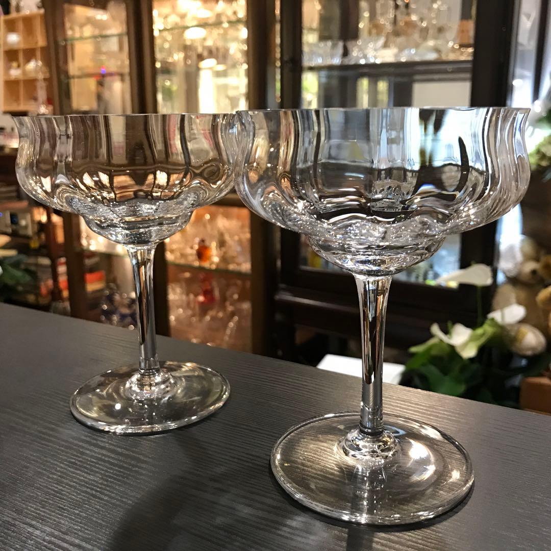 人気☆美しいオールドバカラBACCARATカプリCapriシャンパンクープ