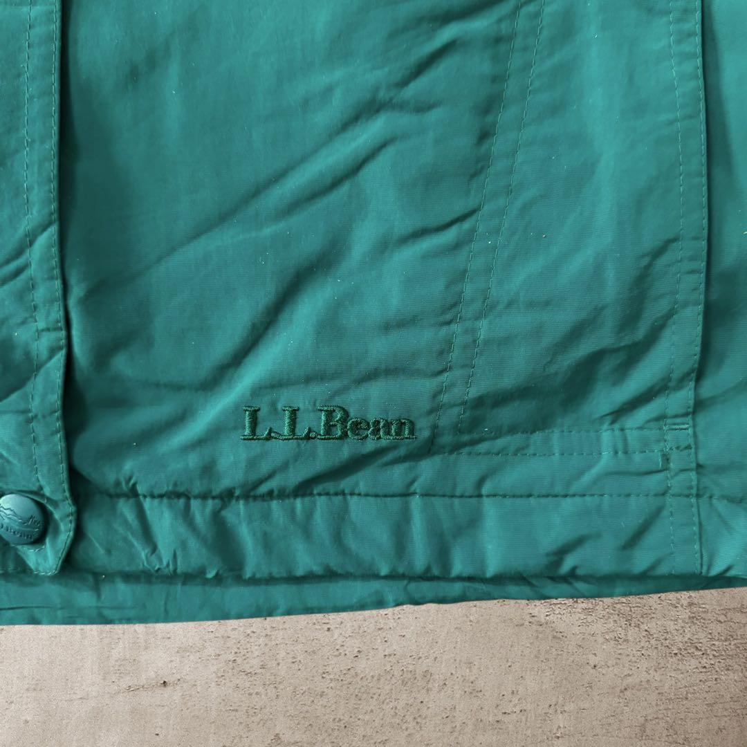 L.LBeanエルエルビーン90sフーディナイロンジャケットドローコード刺繍