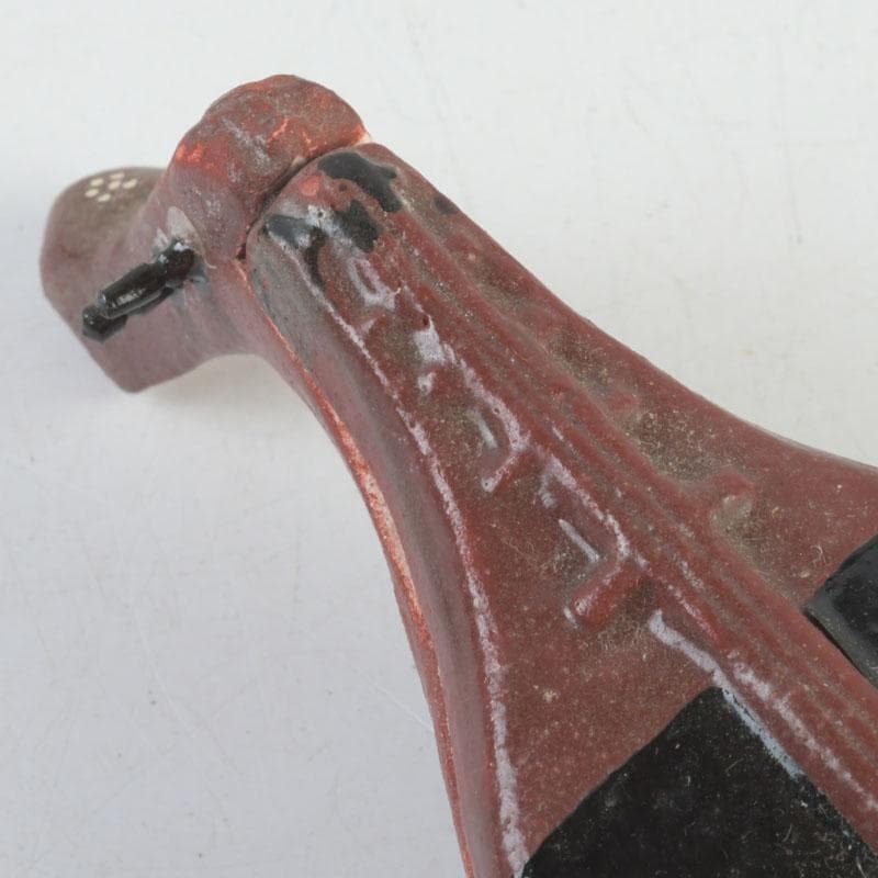 茶道具 横山朝陽作 陶器製 呉須絵 琵琶香合 干支巳 共箱 V 9346