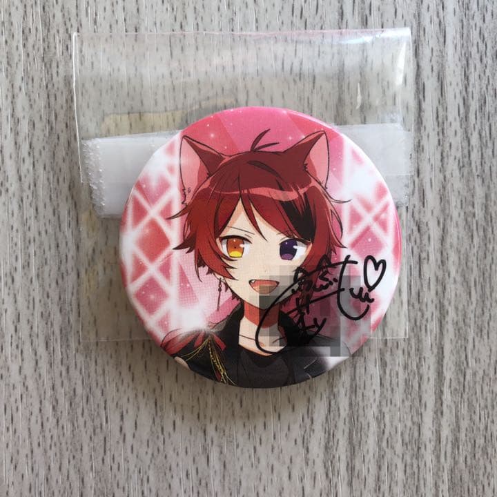 すとめも10 莉犬くん 直筆サイン 缶バッジ - メルカリ