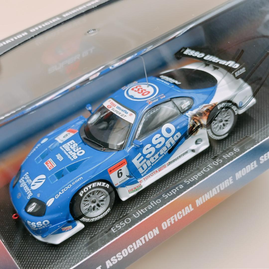 1/43 エブロ スープラ ESSO サイン入り 2005 脇阪寿一 飯田彰 - メルカリ
