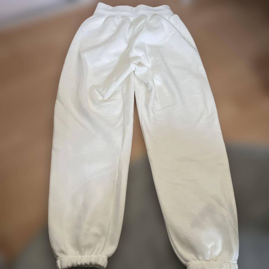 NIKE ナイキ 裏起毛スウェットパンツ ホワイト - メルカリ