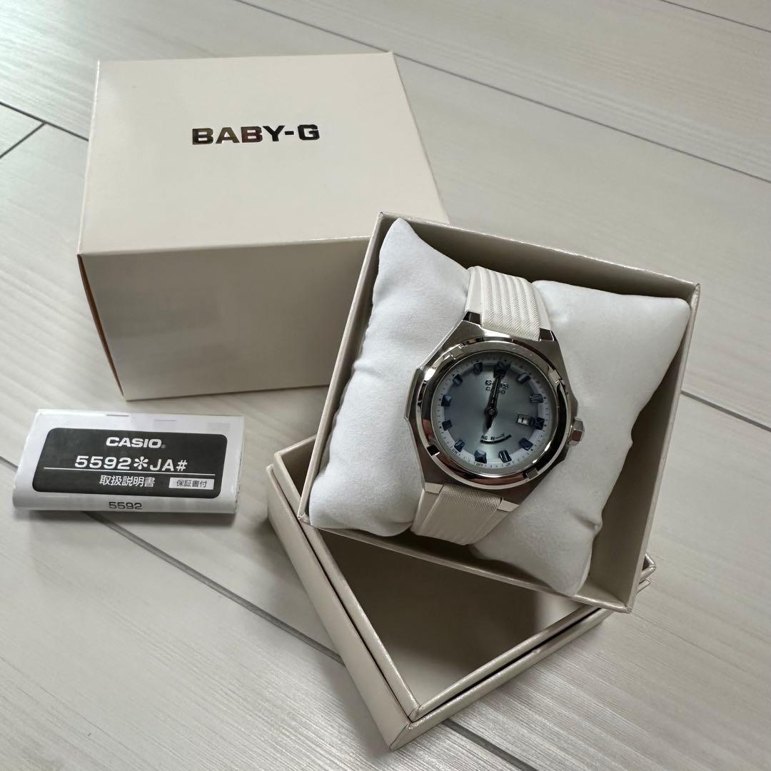 CASIO BABY-G G-MS シリーズ 腕時計（ホワイト×シルバー） G-MS BABY-G カシオ ベビーG レディース 電波 ソーラー 腕時計 タフ