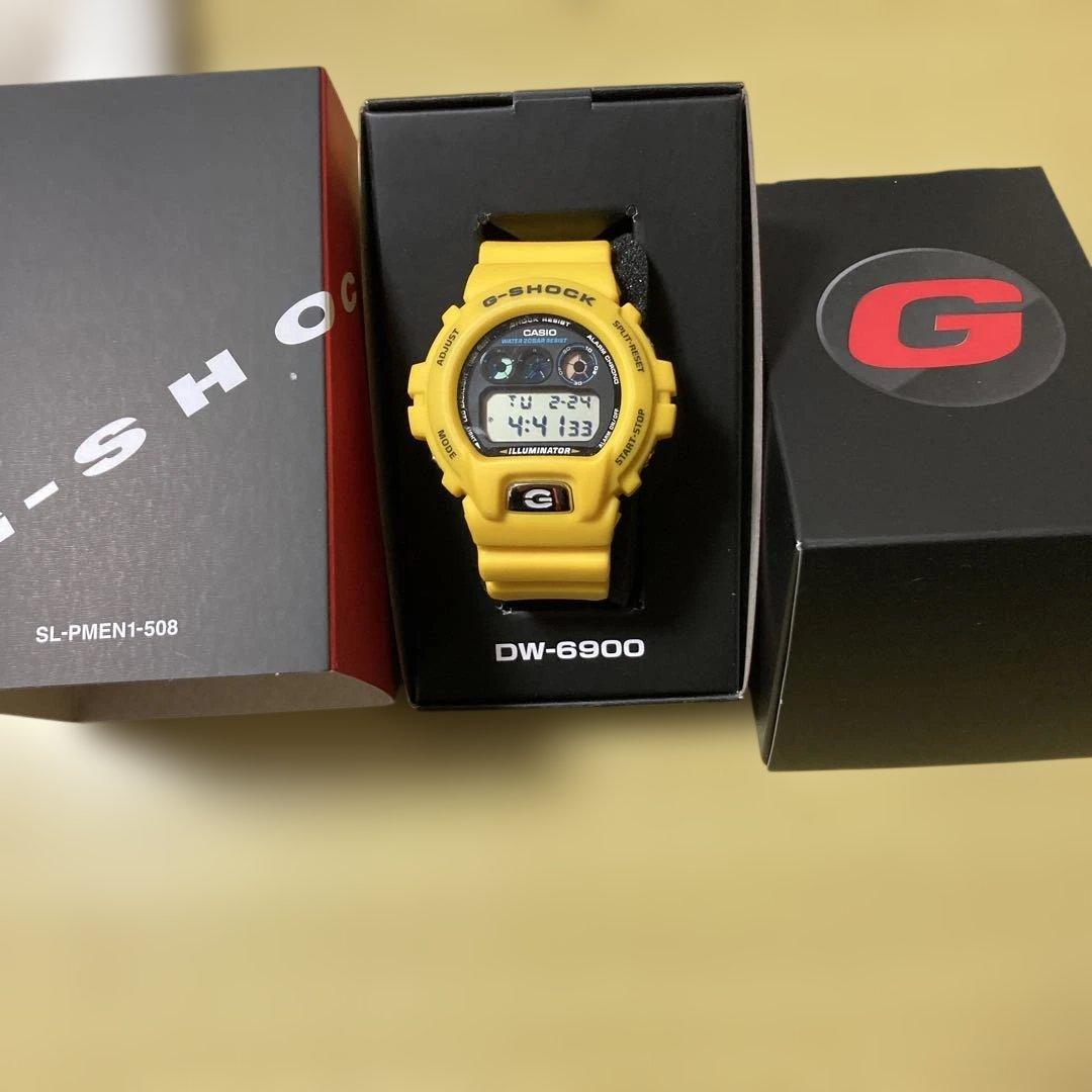 CASIO G-SHOCK DW-6900 イエロー - メルカリ