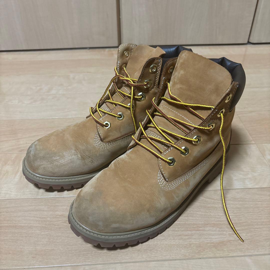 Timberland ベージュ スエード ワークブーツ