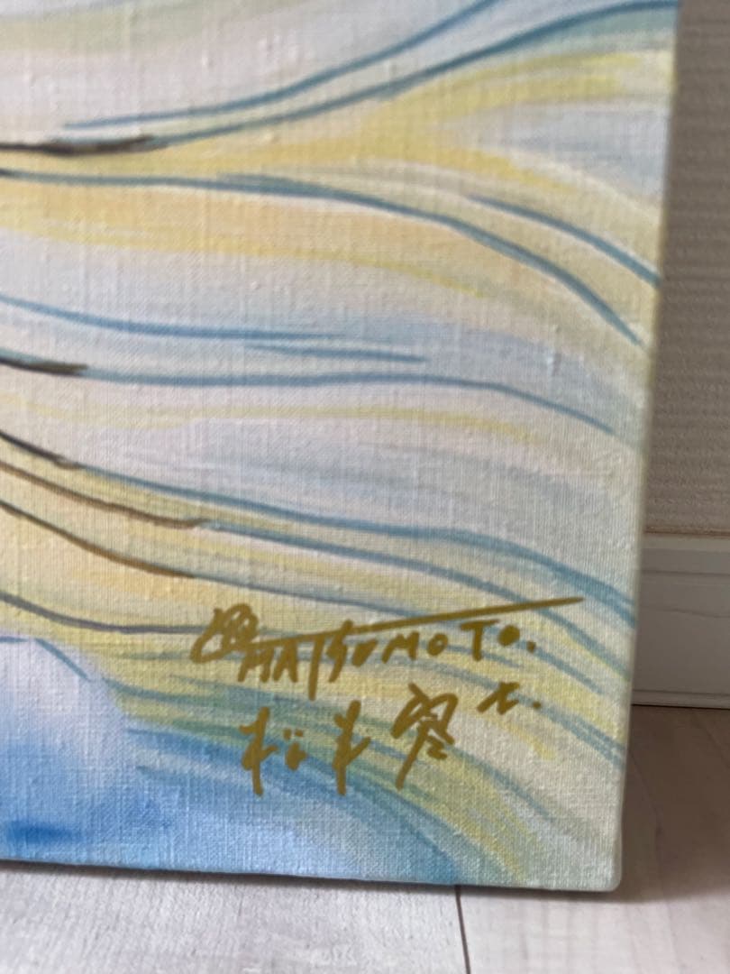 大型】F10号 手描き油彩 松本零士銀河鉄道999模写メーテルレジェンド