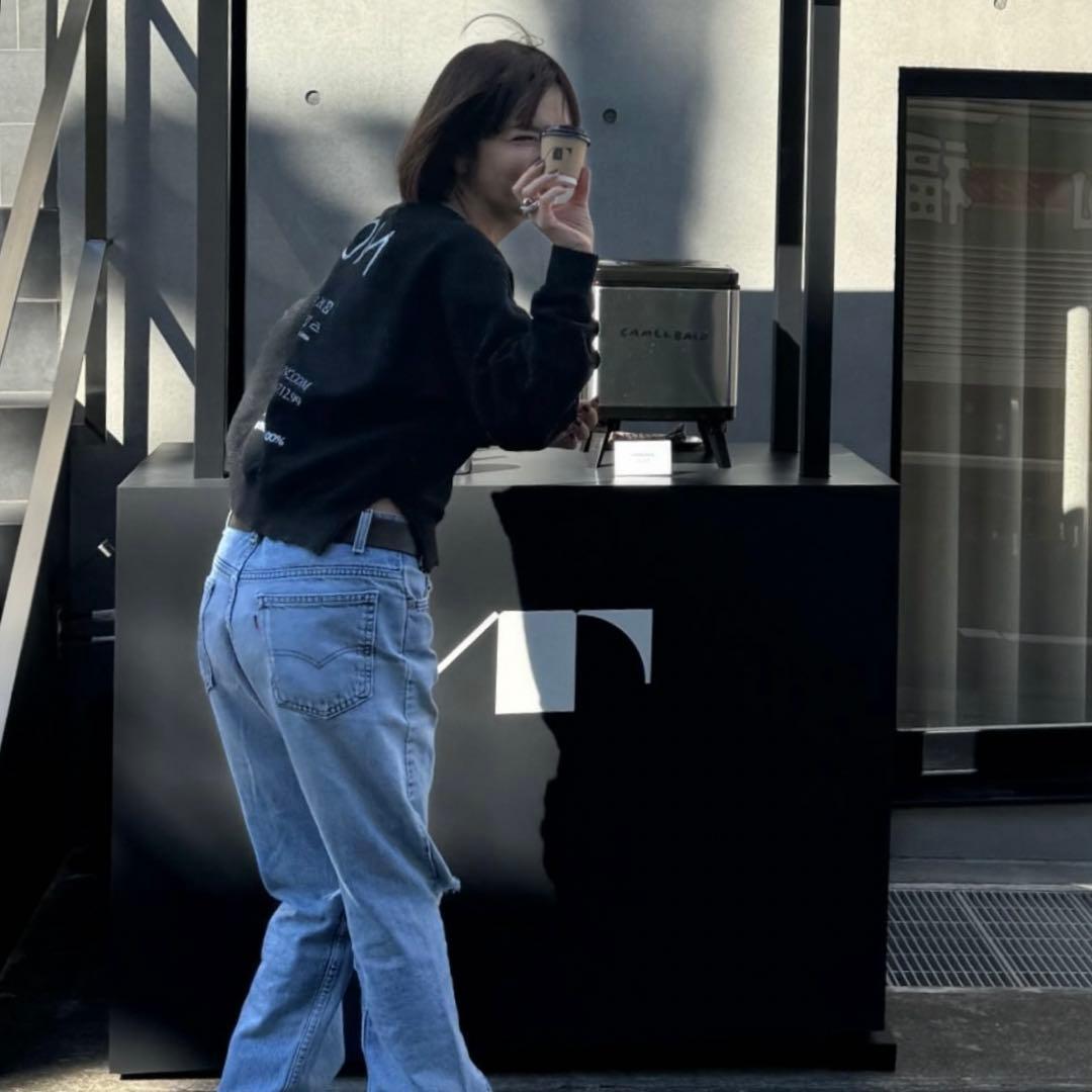 新品》梨花着用、LON 、スウェット、ブラックブラウン - メルカリ