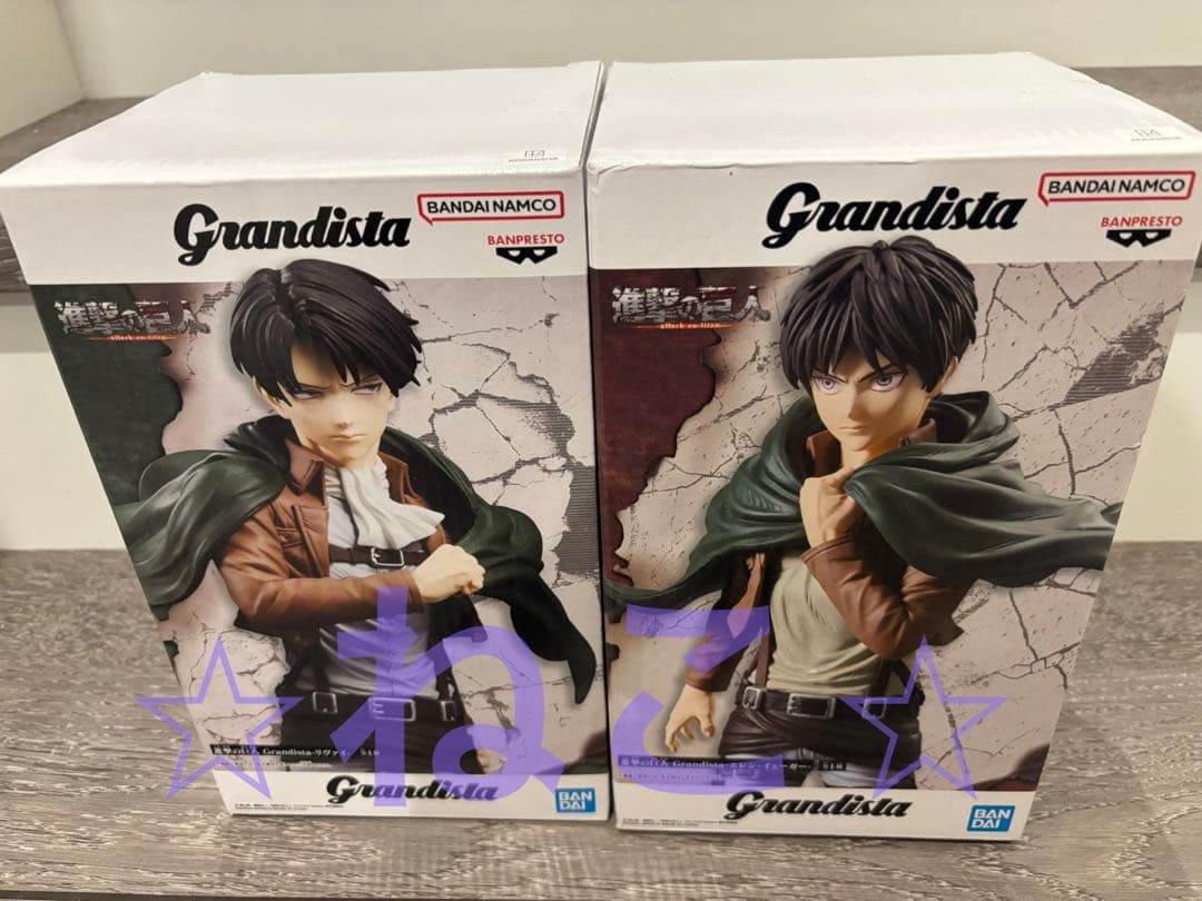 進撃の巨人 フィギュア2種セット グランディスタ - メルカリ