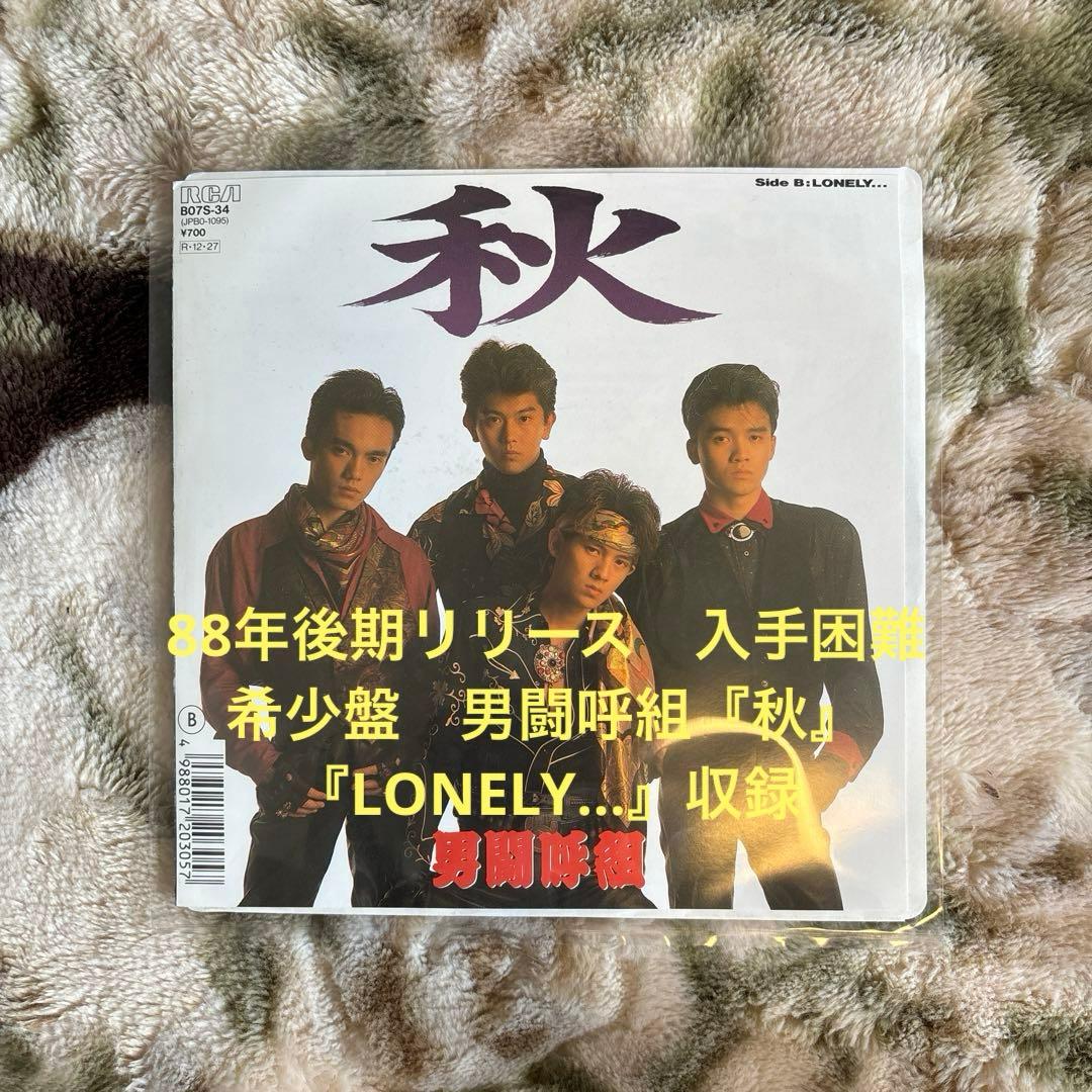 男闘呼組／秋／LONELY…／成田昭次／光GENJI／少年隊／レコード／美品
