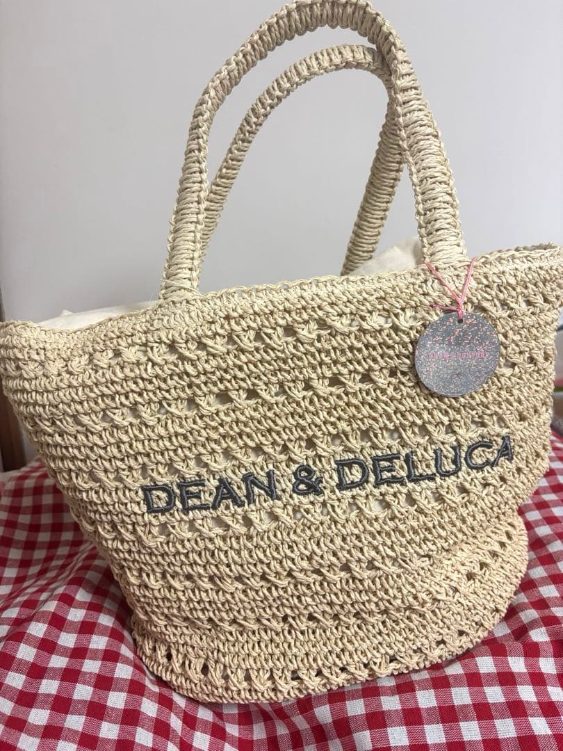 【最終値下‼️】DEAN & DELUCA クロッシェバスケットバッグ　Mサイズ DEAN & DELUCA】BEAMS COUTUREとのコラボレーション 手仕事の温もりと