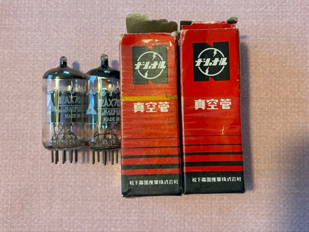 松下（ナショナル）12AX7 真空管 2本セット（マッチドペア） 松下 12AX7(T) 2本セット TubeWorks