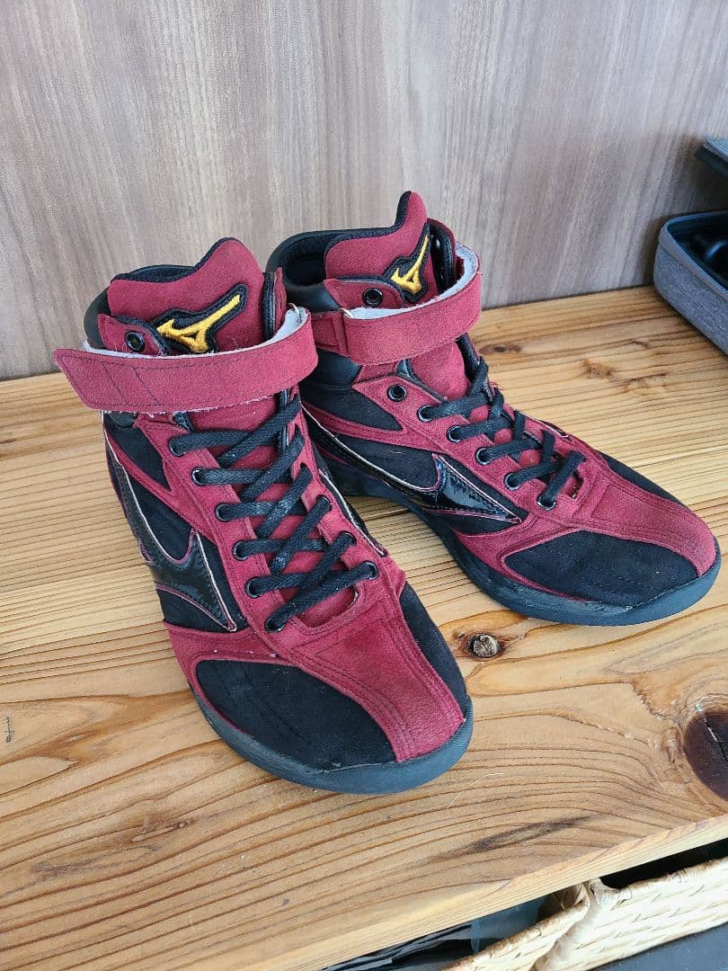 ミズノ ハイカットトレーニングシューズ ワインレッド×ブラック　アップシューズ MIZUNO ミズノアルファ2 ELITE AS(レッド×ブラック) P1GD256260