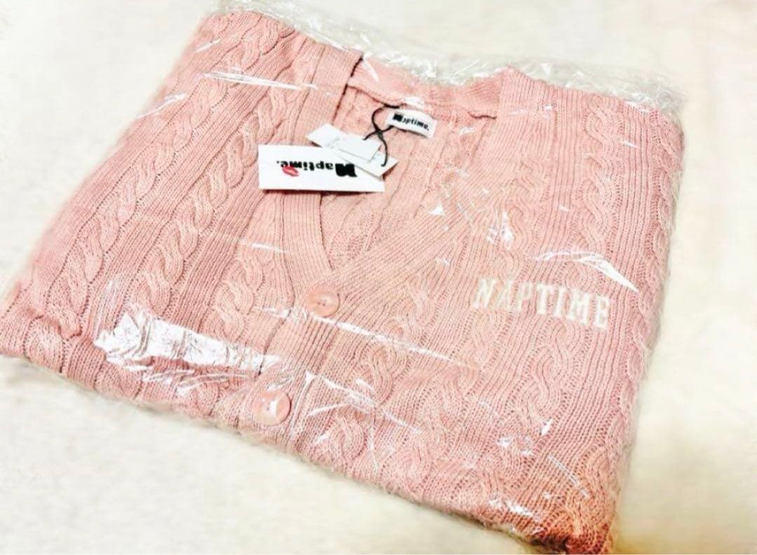 Nissy Naptime. ニットカーディガン-PINK - メルカリ