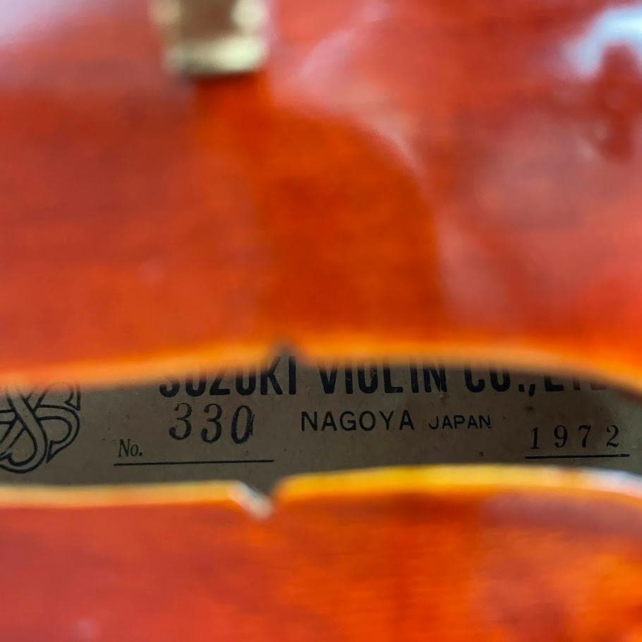 美虎■鈴木バイオリン■上位 No.330 3/4 1972年 黄金期 良音 良杢