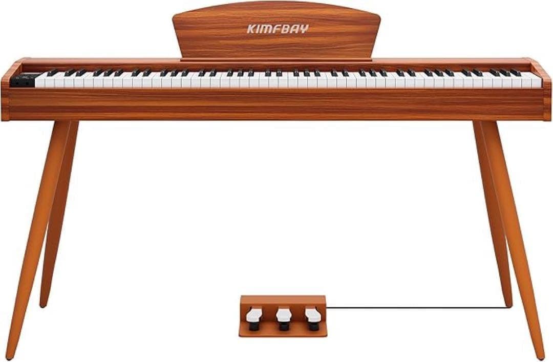 KIMFBAY 電子ピアノ 88鍵盤 ハンマーアクション鍵盤 木製 3本ペダル
