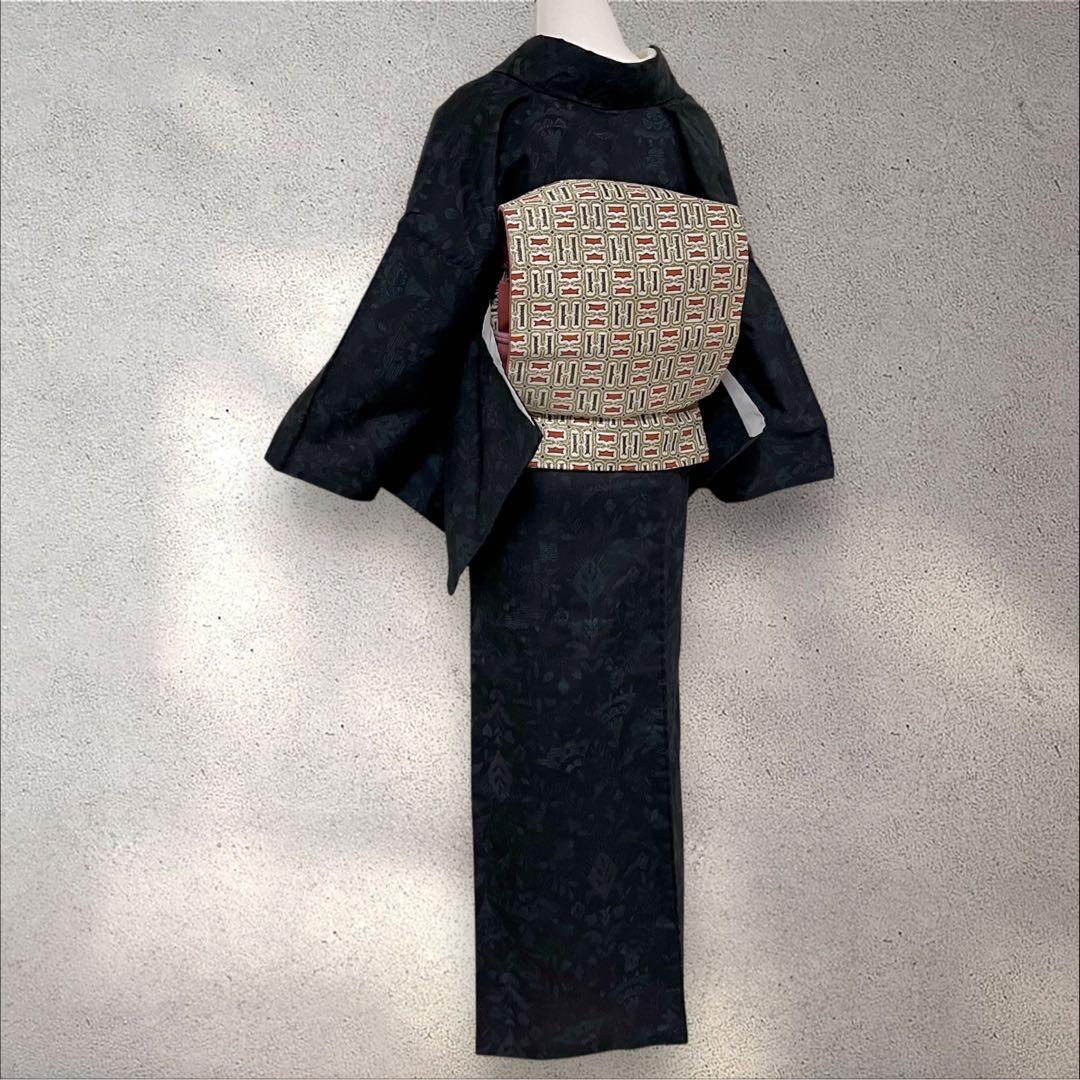 so271 正絹 紬着物 大島紬系 小紋フルセット 身丈155裄丈64.5 - メルカリ