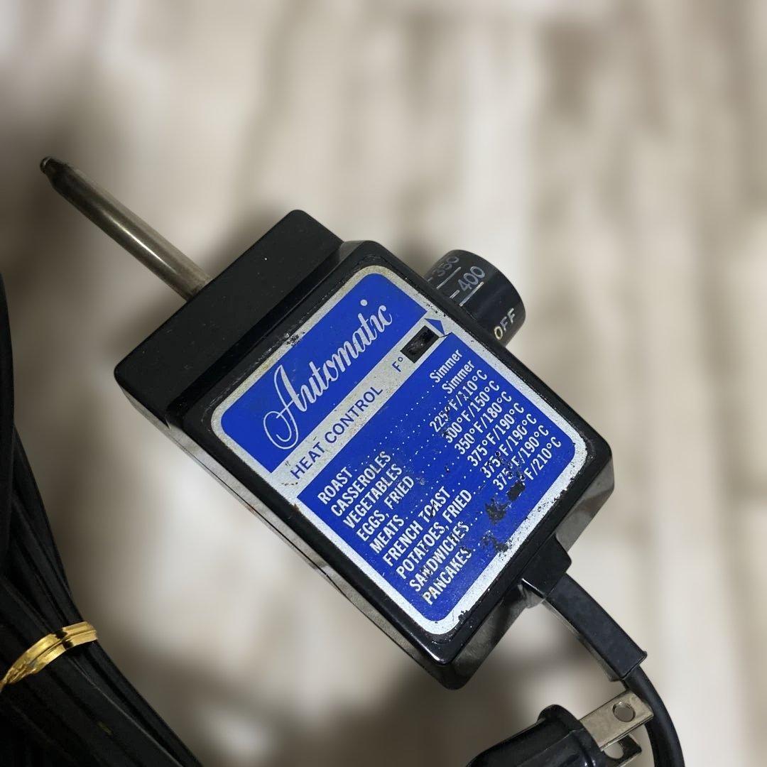 ロイヤルクイーン 電気フライパン鍋蓋無し 青色コントローラー 850W