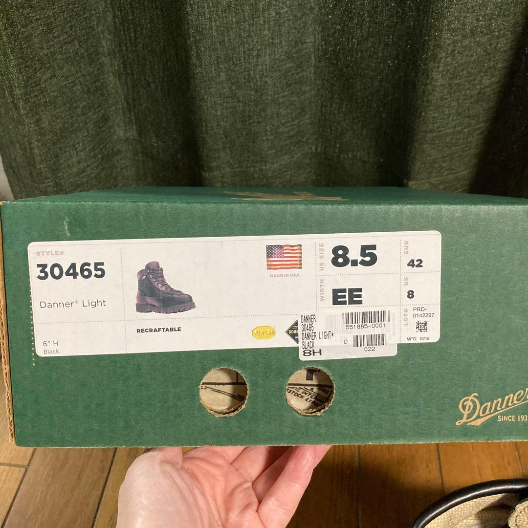 ダナーライト ブラック 26.5cm US8.5
