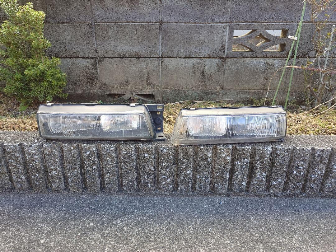 シルビア　s13 角目　ヘッドライト まずは見た目】プロ目を角目にする S13 シルビア ドリ車計画 part1