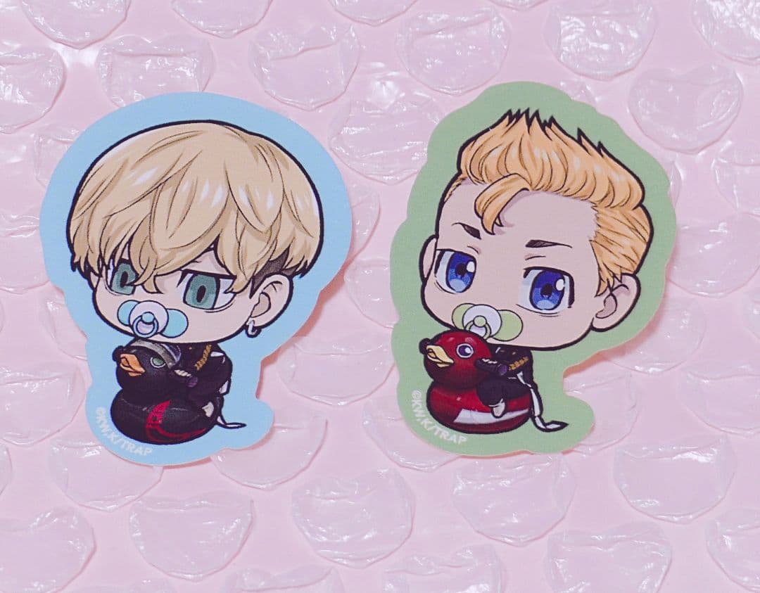 東京リベンジャーズ 花垣武道 松野千冬 ぱずりべ ばぶりべ ステッカー 秋の動物スタンプラリー」本日よりスタート／ タケミチと千冬が