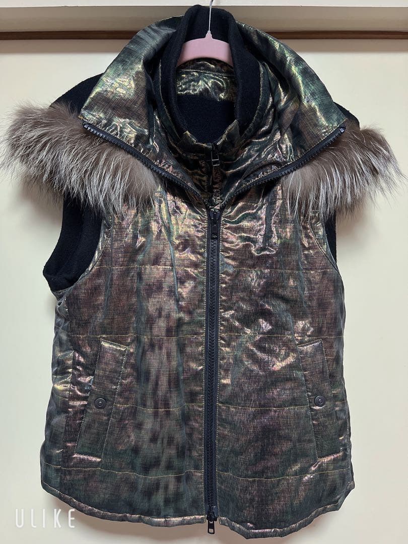 roen ロエン　メタリック　ノースリーブパーカー　ファー付き　ジャケット Roen（ロエン） ブルゾン アウター RABBIT FUR PARKA メンズ