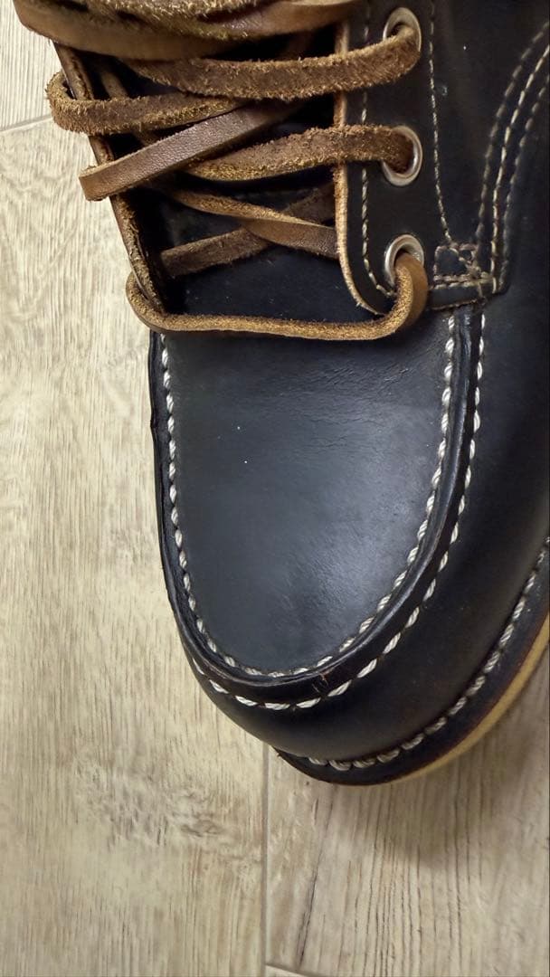 レッドウイングモックトゥブーツ9874 71/2（25.5cm ブラック犬タグ）