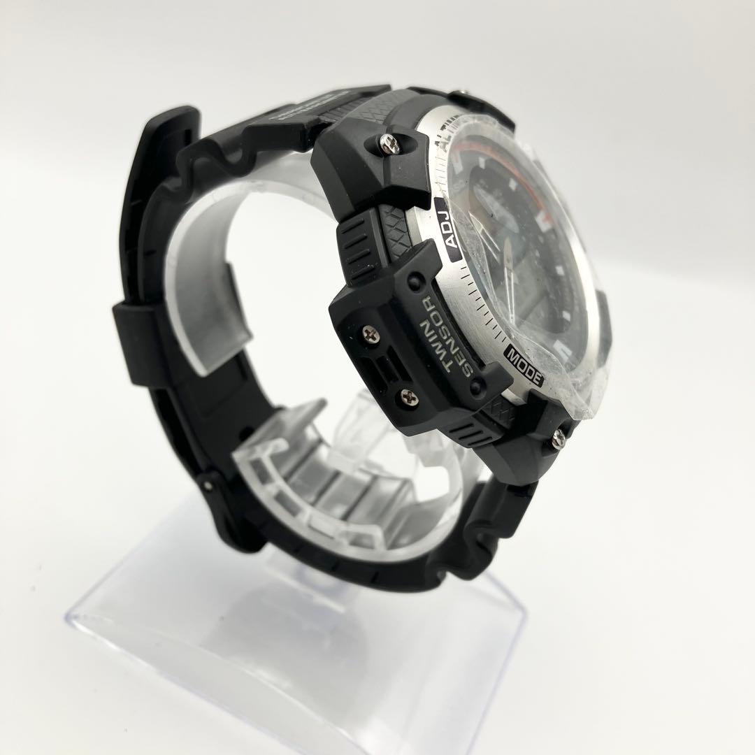 新品 カシオ スポーツギア ツインセンサー ブラック 腕時計 メンズ