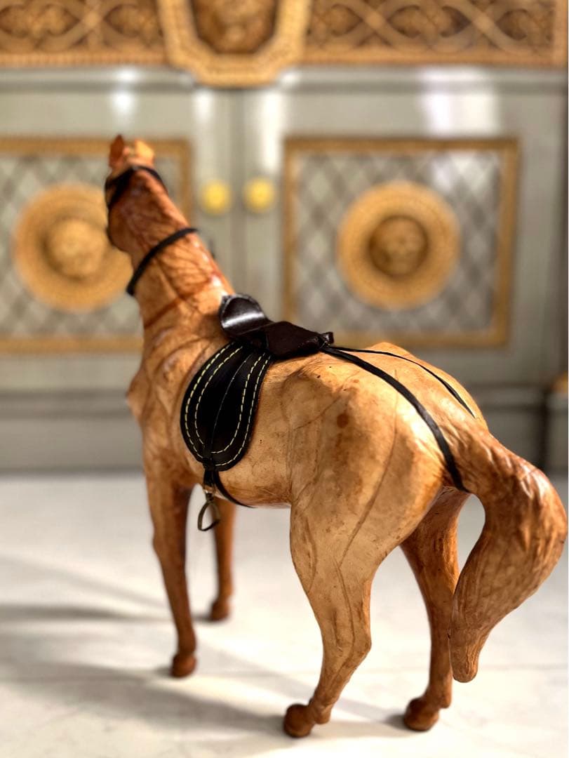 ヴィンテージ 馬 オブジェ レザー phigvel old joe RRL - メルカリ