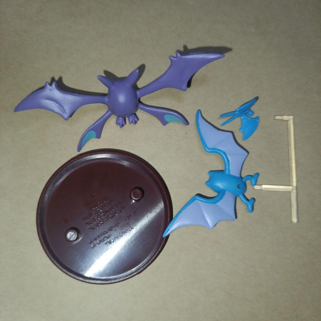 立体ポケモン図鑑 ズバット ゴルバット クロバット ポケモン立体図鑑