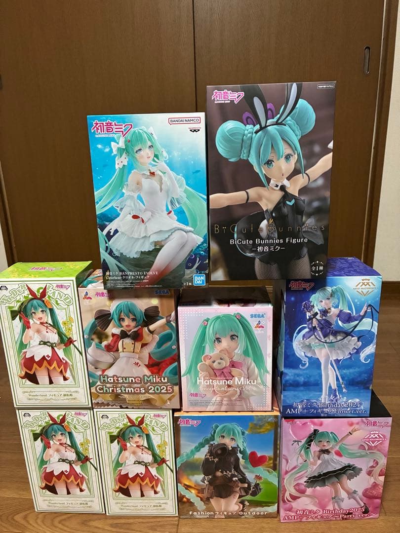 初音ミク フィギュア 10点セット まとめ売り BiCute AMP - メルカリ