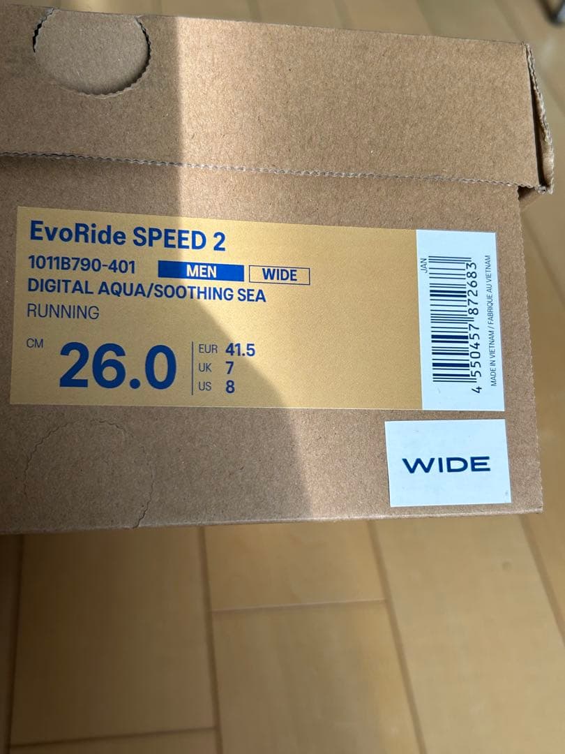asics アシックスEvoRide SPEED 2 WIDE 26.0cm