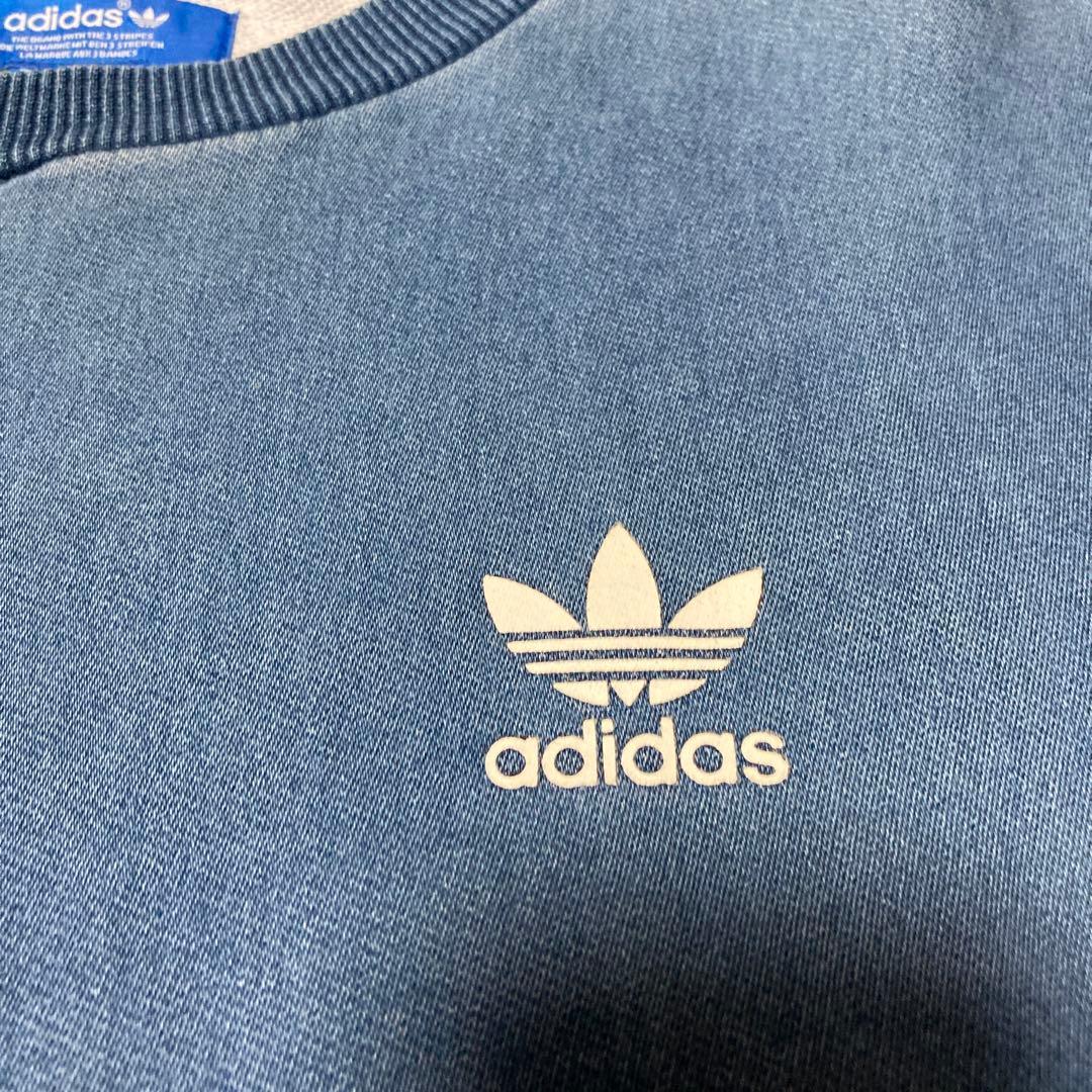 アディダスオリジナルスadidasデニムスウェットトレーナー - メルカリ