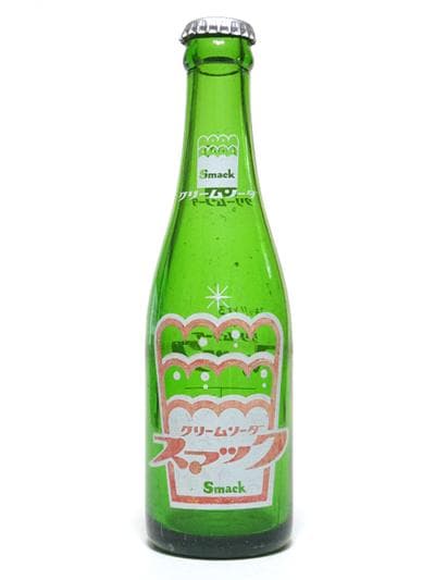 当時物 スマック クリームソーダ 200ml 空瓶 ビンテージ レトロ 昭和