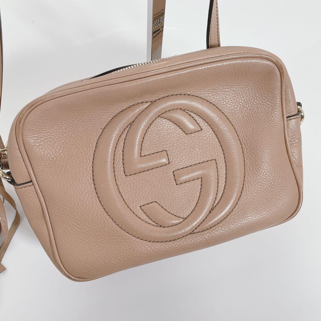 GUCCI ソーホー ショルダーバッグ ベージュ フリンジ グッチ - メルカリ
