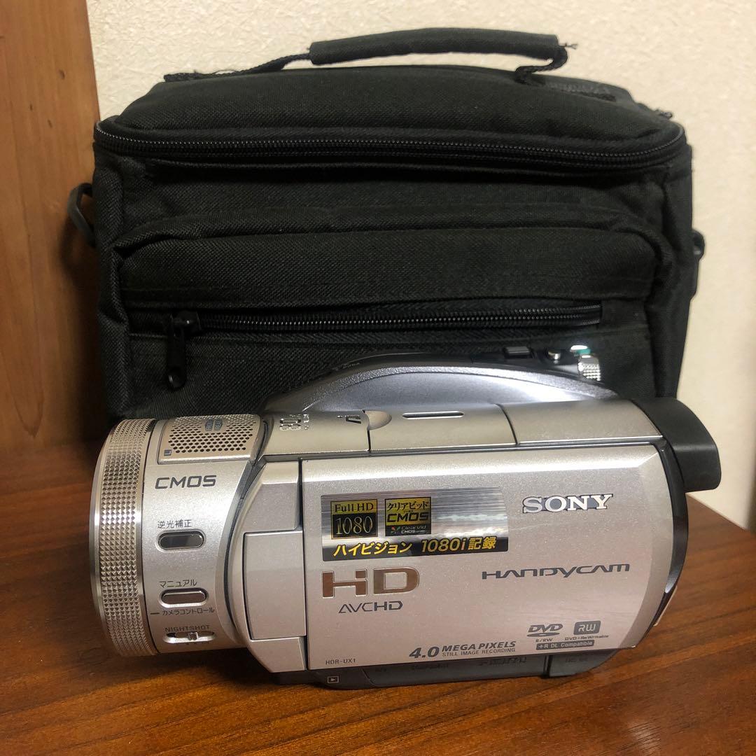 極美品 SONY HDR-UX1 ナイトショット機能付 ビデオカメラ ソニー、世界初のAVCHD対応DVD/HDDカム