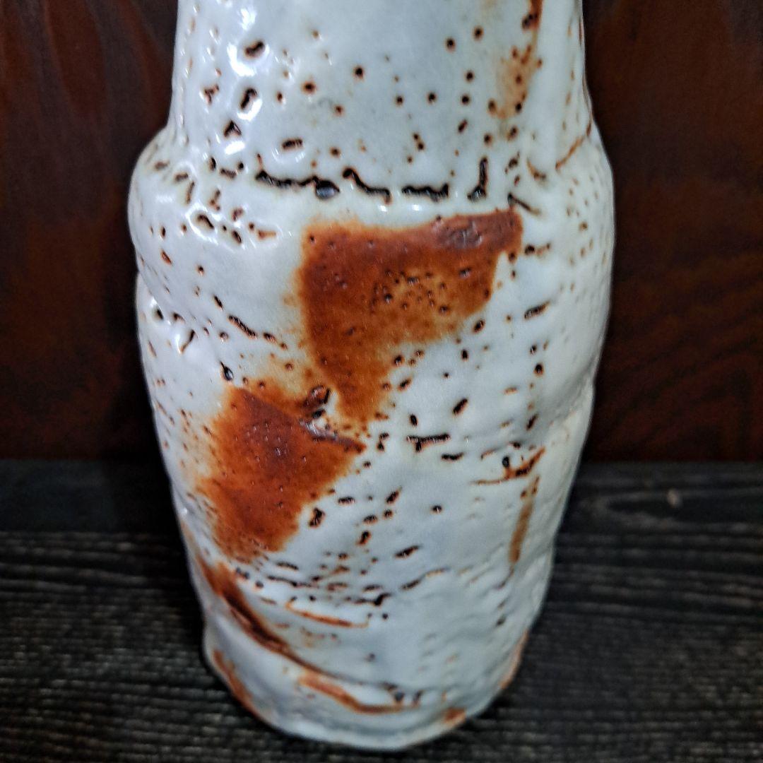 人間国宝 安藤日出武 鼠志野 花生 - メルカリ