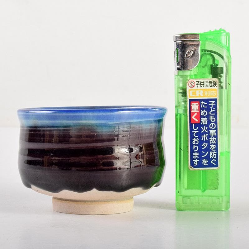 九谷焼 柳雨軒 三代八十吉 徳田正彦作 ぐい呑 共箱 V R5039