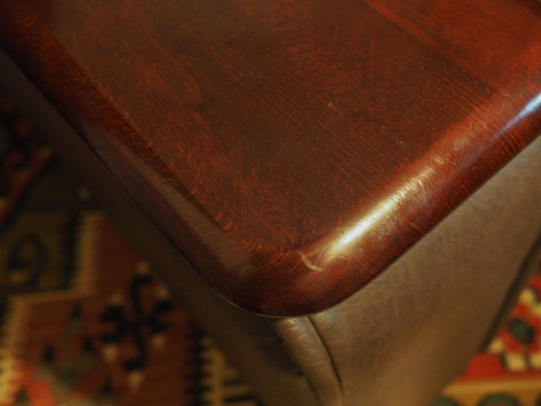 【値引中】\"karimoku\"レザー1PソファA