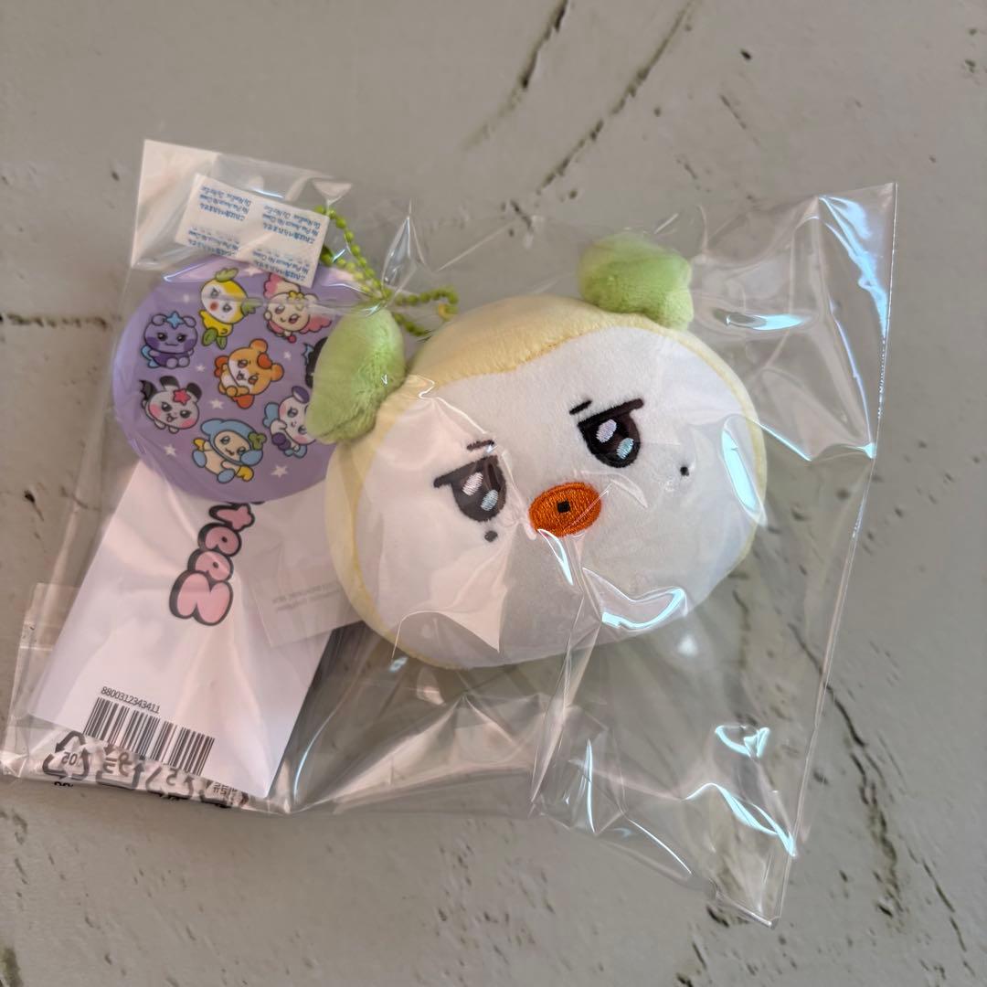 ATEEZ LINEFRIENDS フェイスぬいぐるみキーリング☆ミンヨ ミンギ