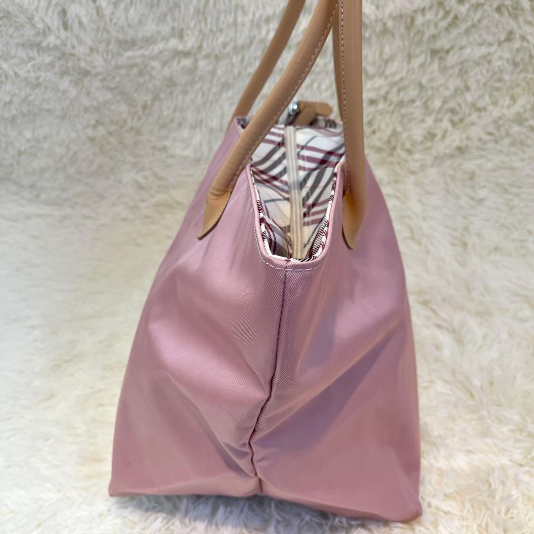 値下げ！【Burberry】バーバリー ブルーレーベル トートバッグ ピンク